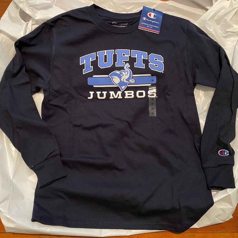 NEW Tufts Jumbos Champion Long Sleeve
